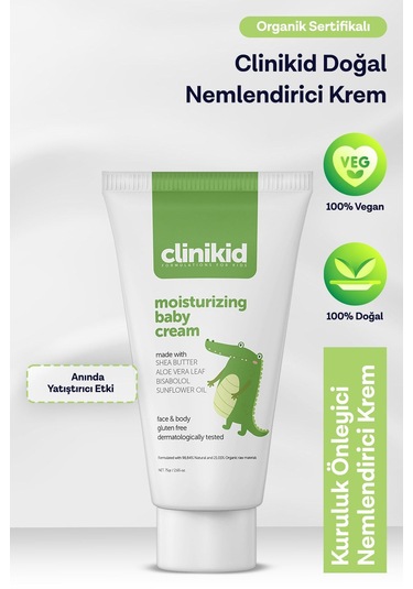 Clinikid Doğal Nemlendirici Krem