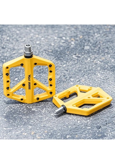 Ranyeek Geniş Yüzeyli Kaymaz Bisiklet Pedalı - Dayanıklı Nylon Ve Rulmanlı Tasarım