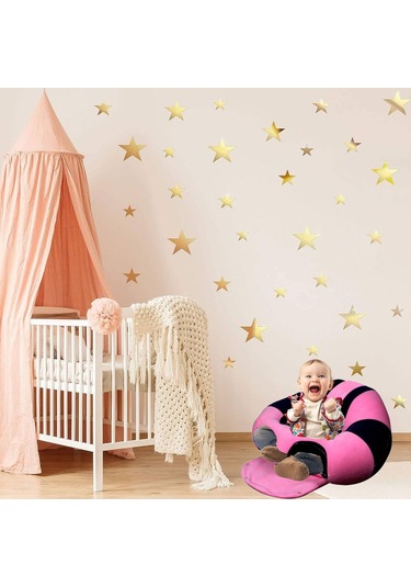 Bebek Destek Oturma Minderi  - Pembe Lacivert