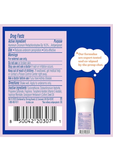 Dry Idea Fresh Linen Antiperspirant Roll-on Deodorant 96ml