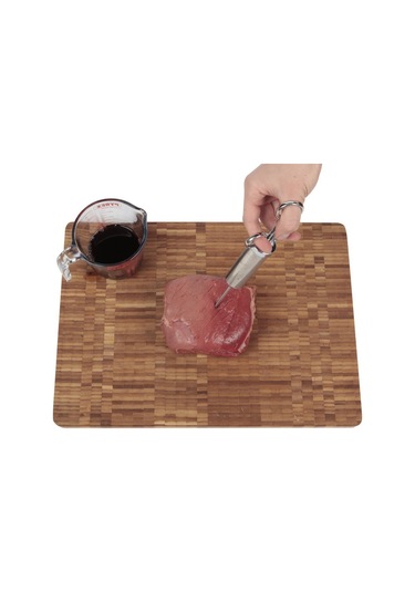 Geeksen Bbq Şırıngası Baharat İğnesi Hindi İğnesi Baharat Şırıngası Pişirme Şırıngası 20z Et Şırıngası 3 İğne Çok Renkli