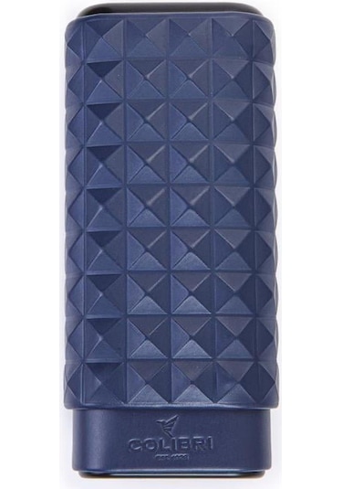 Colibri Quasar Lacivert Üçlü Deri Puro Kılıfı 60 Ring