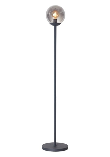 Luzarana Glob Antrasit Metal Gövde Füme Camlı Tasarım Lüx Yerden Aydı...