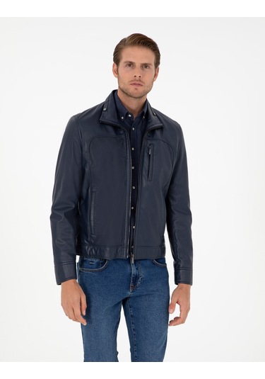 Pierre Cardin Erkek Lacivert Deri Mont-kaban 50300560-200 Lacivert