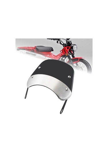Nayomiglow Motosiklet Ön Cam Rüzgar Deflektörü Ön Cam Honda Ct125 Ct 125 Super Cub 2020-2021 Siyah