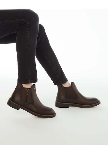 Tamer Tanca Erkek Hakiki Deri Kahverengi Floter Casual Bot 572 1727 B ERK BOT Kahverengi