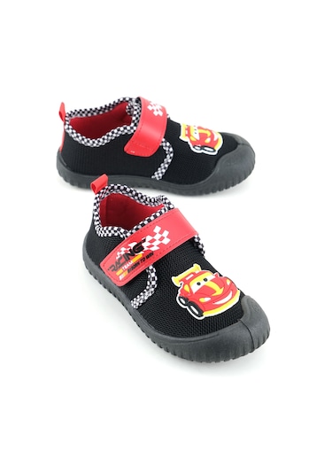 Gezer Yazlık Erkek Çocuk Rahat Taban Cırt Cırtlı Ayarlanabilir Keten Ev Okul Kreş Günlük Ayakkabı Siyah