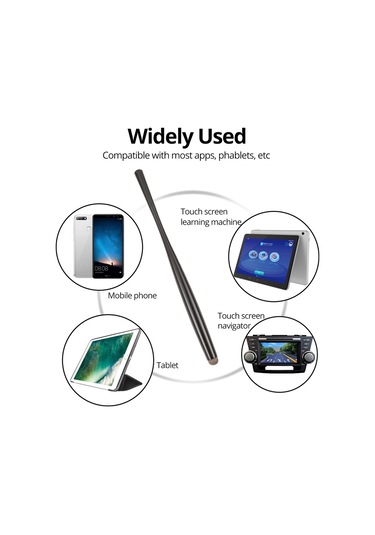 Evrensel Şişe Bezi Ucu Stylus Siyah