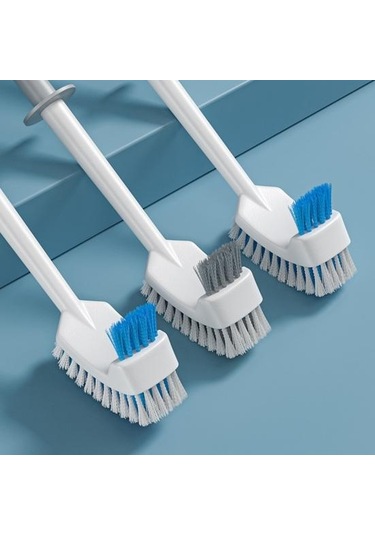 Gri Tuvalet Fırçası Uzun Saplı Çift Taraflı Kıllar Duvar Asılı Delik Modern Çok Fonk Kir Temizleme Klozet Tuvalet Fırçası 55832999