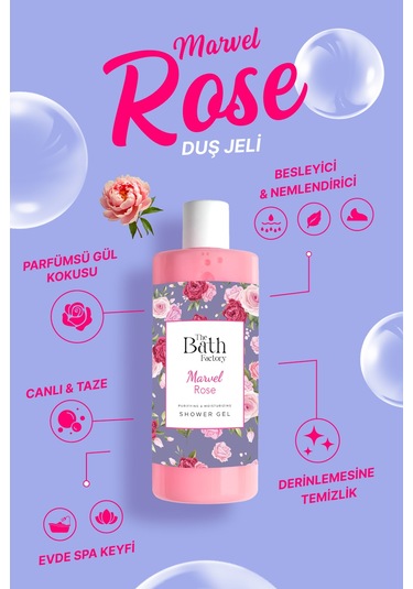 Nemlendirici Ve Besleyici Marvel Rose Duş Jeli 400 Ml