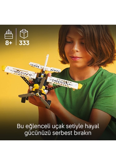 LEGO® Technic Arazi Uçağı 42198 - 8 Yaş ve Üzeri Çocuklar için Koleksiyonluk Yaratıcı Oyuncak Yapım Seti (333 Parça)