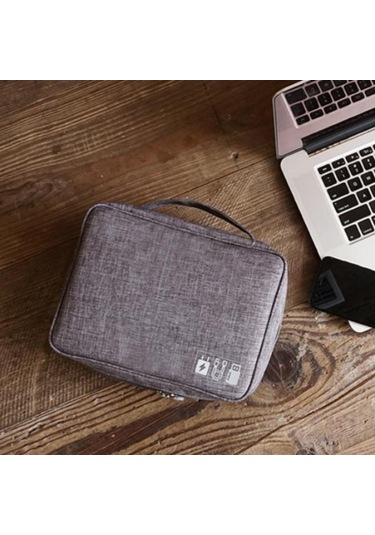 Mor Elektronik Organizatör Seyahat Evrensel Kablo Düzenleyici  Kindle, Akıllı Telefon, Kablo, Şarj Cihazı İçin Gadget Dişli Kutuları