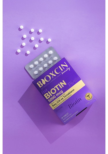 Bioxcin Biotin 5.000 Mcg 30 Tablet - Biotin Çinko 15 Mg Saç Ve Tırnak Vitamini