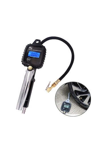 Sones Araba Çok Fonksiyonlu Dijital Lcd Ekran Lastik Hava Basıncı Şişirme Ölçer