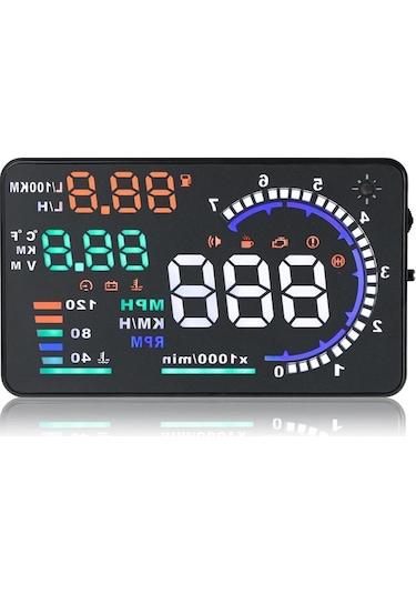Sanal Gösterge Paneli Hud Head Up Display 5.5 İnç A8 Obd Sistem