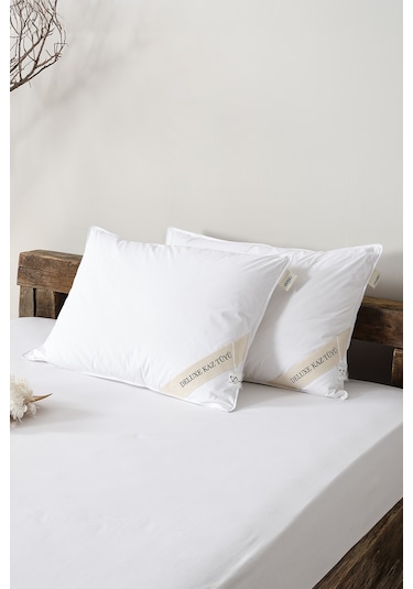 Deluxe Kaz Tüyü Yastık Beyaz