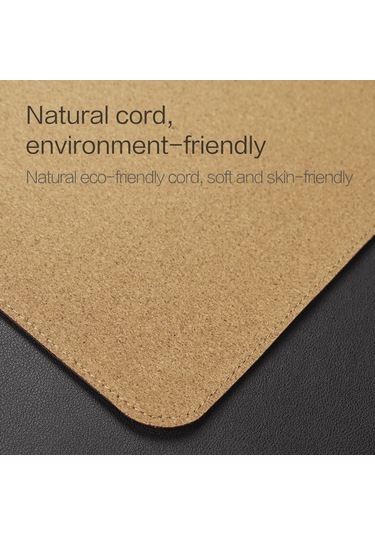 Ruicoo Mıııw Deri Mantar Masa Altlığı - Su Geçirmez, Kaymaz, Büyük Boy 900x400mm, Siyah - Ofis Ve Ev Kullanımı İçin İdeal