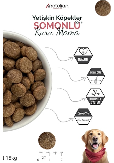 Anatolian Premium Somonlu Yetişkin Köpek Maması 18 KG