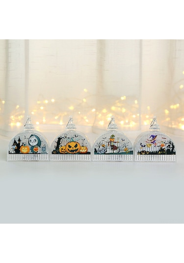 Youtek Halloween El Feneri Çocuklar İçin Parlayan Adam Kemik Figürü Partide Dekoratif Alet Diğer