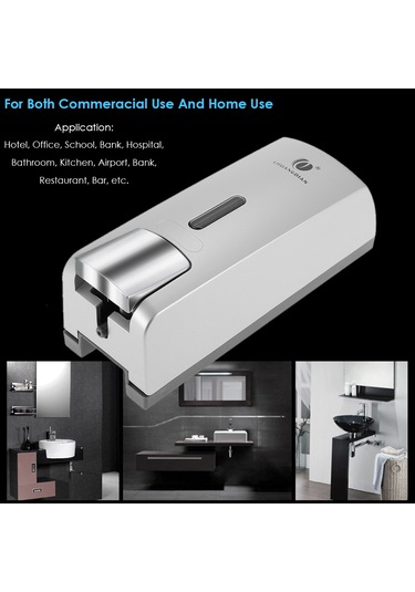 Geeroyoo "300ml Duvara Monte Tek Şişeli El Sabunluk - Abs Malzeme, Sızdırmaz, Otel Ve Umumi Alanlar İçin" Diğer