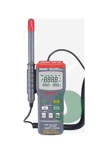 Mastech Ms6505 Nem - Sıcaklık Ölçer / Higrometre Rs-232 ms-6505