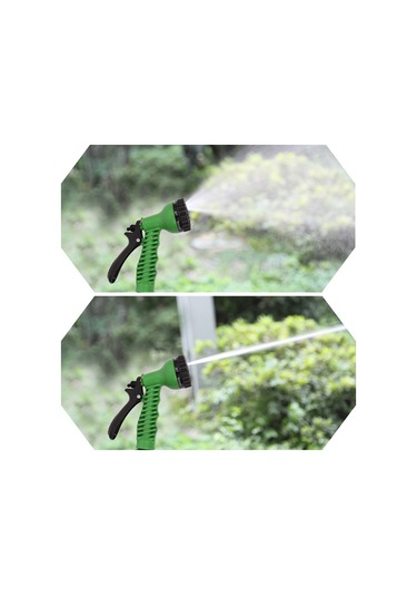 Samdoo Uzayabilen 7.5m Yüksek Basınçlı Bahçe Hortumu - Yeşil Ve Turuncu Seçenekli