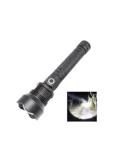 Wondernest X92 2000lm Su Geçirmez El Feneri, Odaklayıcı Teknoloji Siyah Siyah