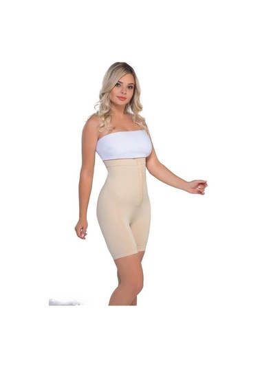 Emay Önden Agraflı Paçalı Boxer Korse 2087 Ten