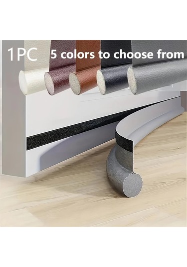 Topnotch Koyu Kahve Renk 1 Adet Kendinden Yapışkanlı Kapı Altı Contası Ses Yalıtımı Toz Geçirmez Su Geçirmez Rüzgar Geçirmez Diğer