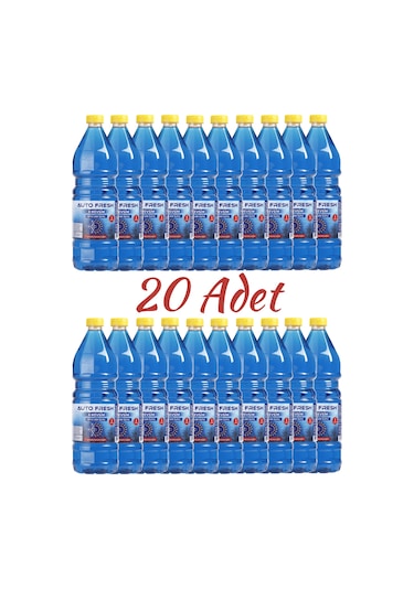 Autofresh 4 Mevsim Oto Cam Suyu 1 Litre 20 Adet Set -3 Derece