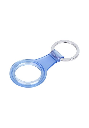 Zore Airtag 07 Uyumlu Silikon Anahtarlık-renksiz