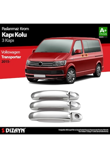 S-dizayn Vw T6 Transporter Krom Kapı Kolu 3 Kapı 2015-2019