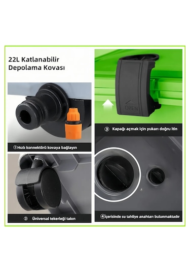 En Güçlü Kömürsüz Motorlu Kova Oto Araba Klima Halı Yüksek Yıkama