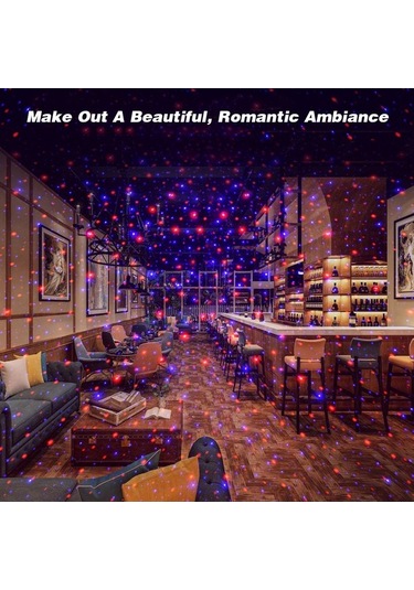 Moly Yunboo C208 Usb Güneş Sistemi Işığı - 3 Modlu Otomatik Döner Esnek Boyunlu, Ot & Ev İçin Romantik Ambiyans Oluşturucu Kırmızı-mavi Siyah Siyah