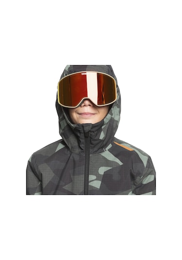 Quiksilver Mission Printed Youth Erkek Çocuk Snowboard Montu Renkli Renkli Çok Renkli