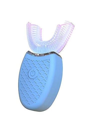 Elektrikli Diş Fırçası Ultrasonik U Şeklinde Diş Fırçaları Diş Beyazlatma İçin Mavi