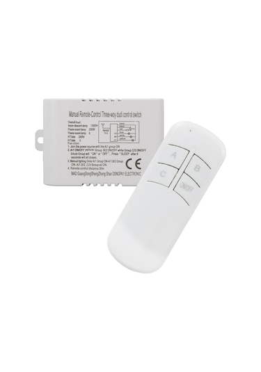 Ayt 4 Fonksiyonlu Avize Kumandası 3 Lü 220 Volt Uzaktan Kumandalı