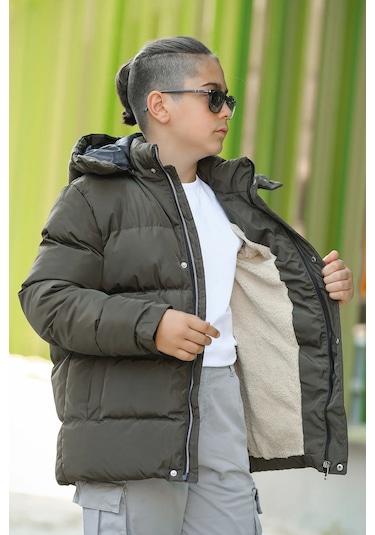 Erkek Çocuk Şişme Mont Km.0041 Haki