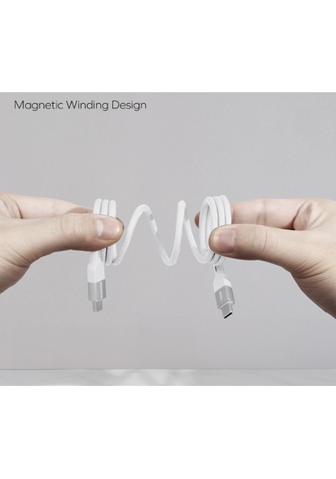 Momax DC35D Mag Link USB-C To USB- C 100 W USB2.0 Manyetik Kablo 1 M Siyah