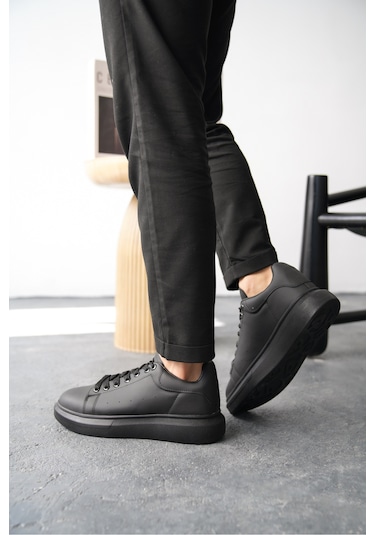 Daxors D0125 Günlük Ortopedik Erkek Sneaker Spor Ayakkabı Siyah