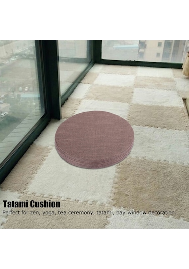 Youmex El Dokuma Linen Yastık - Tatami, Balkon, Pencere Dekorasyonu İçin Konforlu, Dayanıklı Ve Temizlenmesi Kolay 40x40cm Diğer