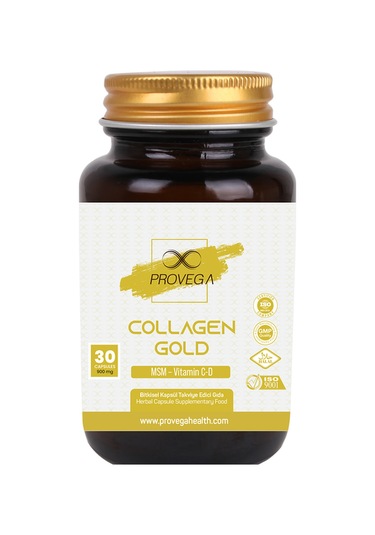 Provega Collagen Gold Kolajen MSM Vitamin C ve D Vitamin 30 Kapsül