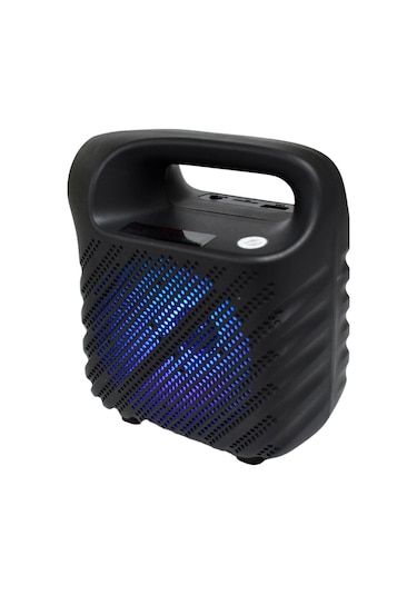 Işıklı 4" Taşınabilir Bluetooth Hoparlör El Fenerli FM Radyo