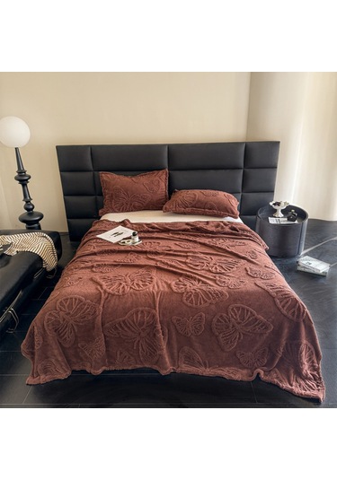 Qingmipy Tüm Mevsimler İçin Isı Emici Soğuk His Kumaş Battaniye - Hafif, Nefes Alıcı, Polyester, 100x150cm, Yetişkin/çocuk/uyku Kahverengi