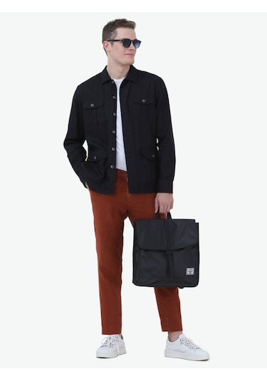 Kiremit Dokuma Casual %100 Keten Pantolon Kiremit