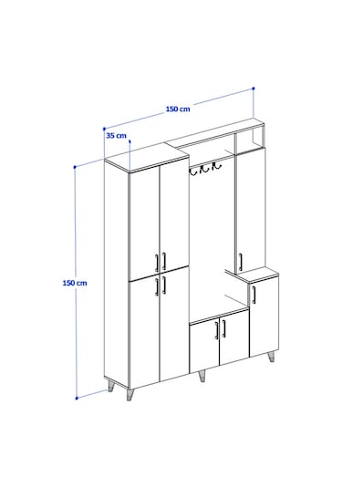 Lizbon Portmanto - Antrasit