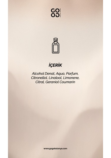 Gogo Aqua Kolonya 250ml Cam Şişe