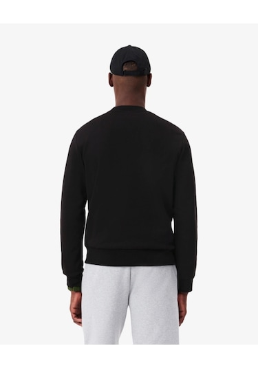 Lacoste Basic Regular Fit Sweatshirt Siyah