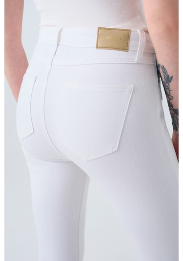 Loft Natalie Julia White Kadın Pantolon Beyaz