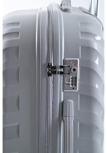 Ççs 5263 Polipropilen Battal Boy Valiz Gri